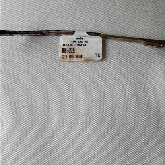 Bebe Women's Elegant Patterned Glasses - Blue/Brown Floral BB5215 - Picture 6 of 12